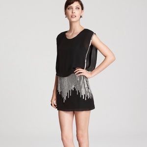 Parker Black Dress with Silver Beading